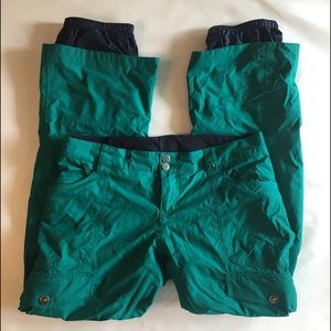 Burton women’s ski snowboard pants teal green L